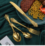 piece luxury stainless steel silverware set - Image 2