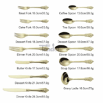 piece luxury stainless steel silverware set - Image 4