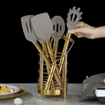 38 piece Black And Gold Silicone Kitchen Utensils Set - Image 2