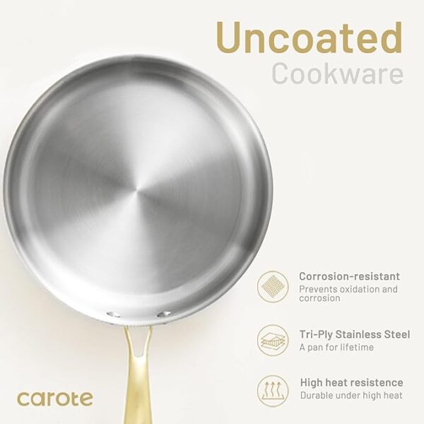 9-Piece Carote Tri-Ply Stainless Steel.