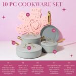 Paris Hilton Iconic Nonstick Pots and Pans Set - Image 2
