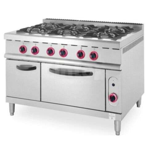 Six (6) Burners Gas Cooker Range with Oven Six (6) Burners Gas Cooker - Image 1