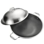 Wok Large Handle Non-Stick Cookware Iron Pot(44CM)