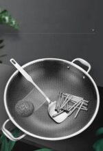 Wok Large Handle Non-Stick Cookware Iron Pot(44CM) - Image 3