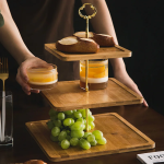 3-tier bamboo dessert